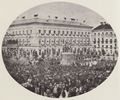 Albert, Joseph: M�nchen, Odeonsplatz  Feier am Denkmal K�nig Ludwigs I.