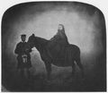 Englischer Photograph um 1863: K�nigin Victoria und ihr Kammerdiener John Brown