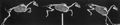 Muybridge, Eadweard: Einige Phasen im Sprung eines Pferdes