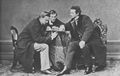 Albert, Joseph: Prinz Otto und Wilhelm von Hessen mit Ludwig II. im Atelier Joseph Alberts in der Karlstra�e 10