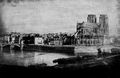 Daguerre, Louis Jacques Mand�: Notre-Dame von der Pont des Tournelles