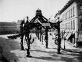 Mylius, Carl Friedrich: Triumphgasse auf dem Ro�markt in Frankfurt nach dem deutsch-franz�sischen Krieg, Frankfurt