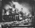 Barnard, George N.: Brennende M�hlen in Oswego, New York [2]