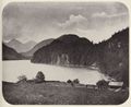 Albert, Joseph: »Alpensee mit Schiffsh�tte«