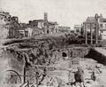 Italienischer Photograph um 1850: Das Forum Romanum s�dlich der Via del Campidoglio