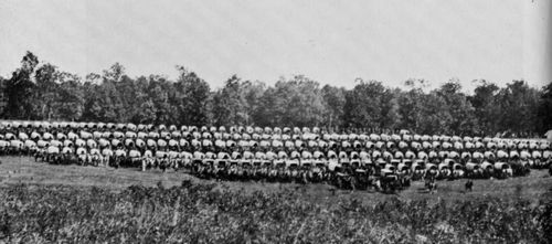 O'Sullivan, Timothy H.: Brandy Station, Virginia, Wagenlager der Armee vom Potomac