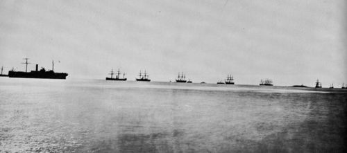 O'Sullivan, Timothy H.: Hampton Roads, Virginia, Flotte der Fort Fisher Expedition