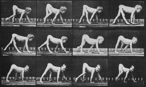 Muybridge, Eadweard: Paralytisches Kind geht auf allen Vieren