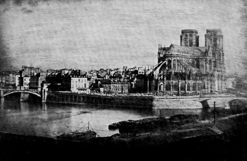 Daguerre, Louis Jacques Mand�: Notre-Dame von der Pont des Tournelles