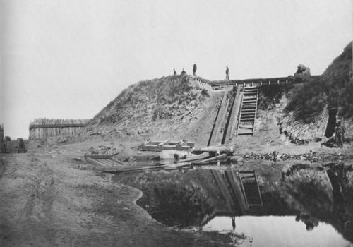 O'Sullivan, Timothy H.: Fort Fisher, Nord Carolina, Blick auf den ersten Erdwall