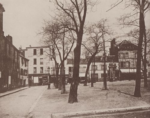 Atget, Eug�ne: Alte H�user, alte Stra�en, pittoreske Ansichten, Place du Tertre