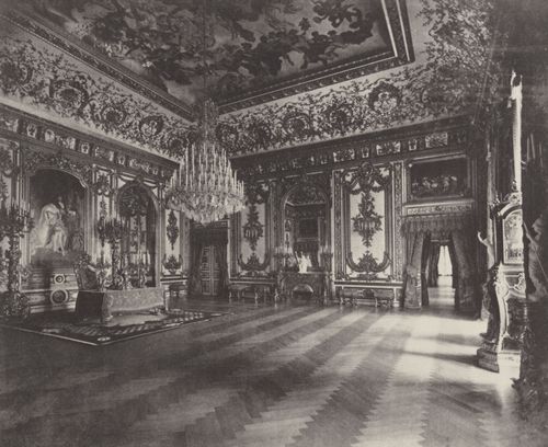 Albert, Joseph: Bayerische K�nigsschl�sser, Schloss Herrenchiemsee  Beratungssaal (»Salle du Conseil«)
