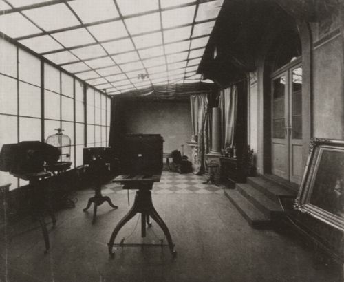 Krone, Hermann: Innenansicht seines Ateliers, Dresden