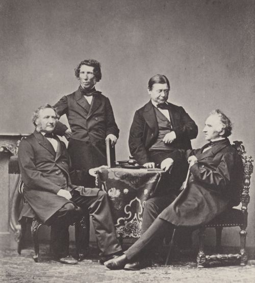 Albert, Joseph: Justus von Liebig mit Freunden im Atelier Albert