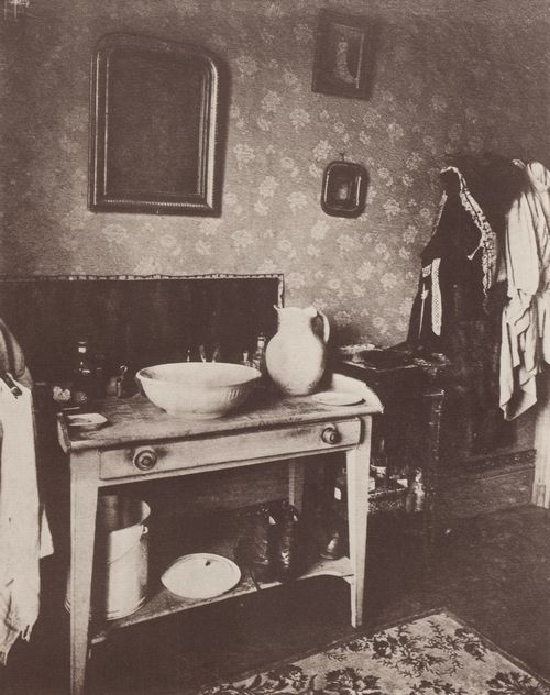 Atget, Eug�ne: Interieurs, Zimmer eines Arbeiters, Rue de Romainville