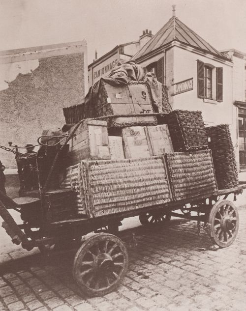 Atget, Eug�ne: W�gen, Gep�ckwagen der Staatseisenbahn