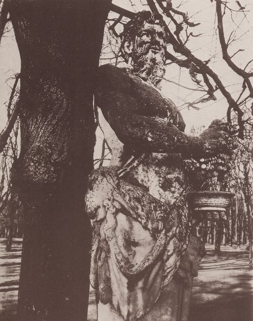 Atget, Eug�ne: Historische St�tten, Bacchus in Versailles