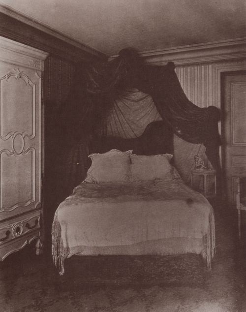 Atget, Eug�ne: Interieurs, Schlafzimmer eines Kaufmanns