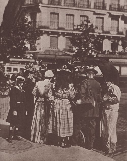 Atget, Eug�ne: Leben und Arbeitswelt, Eisverk�ufer auf dem Boulevard St. Michel