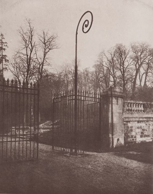 Atget, Eug�ne: Historische St�tten, Gittertor in Saint-Cloud