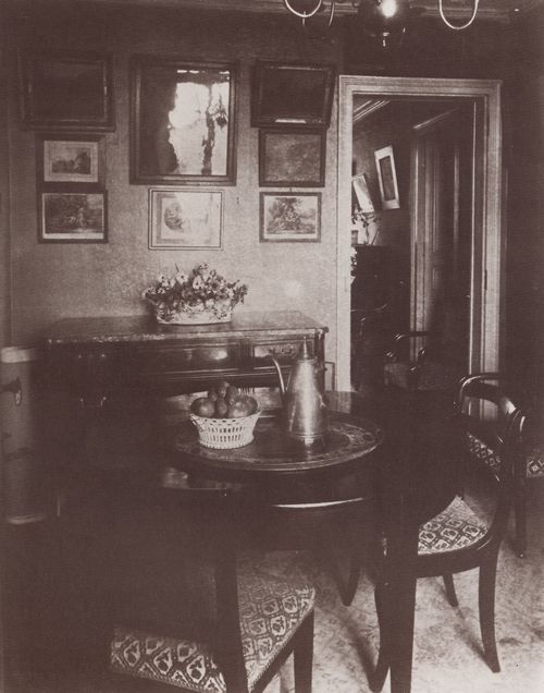 Atget, Eug�ne: Interieurs, Speisezimmer eines Industriellen, Rue Lapic