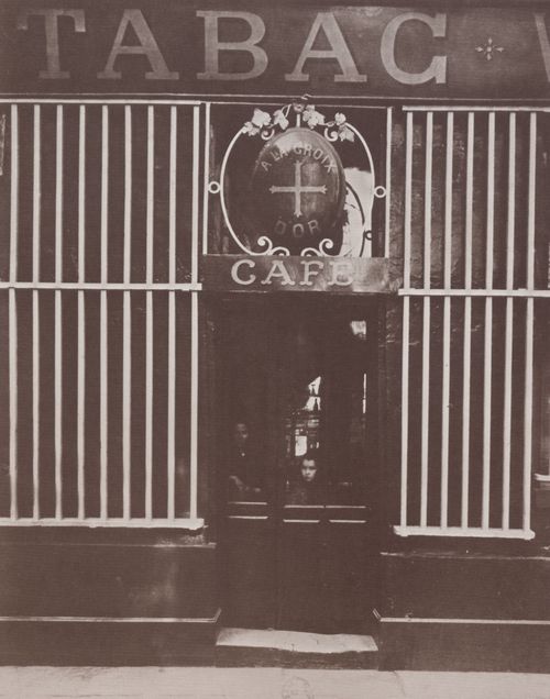 Atget, Eug�ne: Ladenschilder, »A la croix d'or«