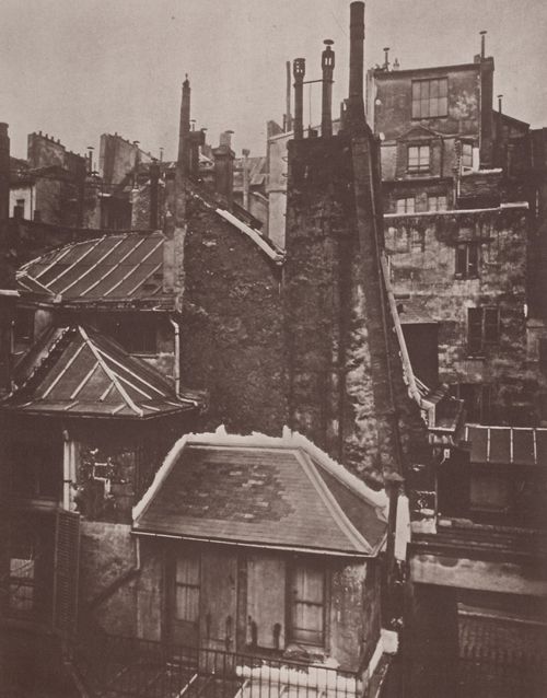 Atget, Eug�ne: Alte H�user, alte Stra�en, pittoreske Ansichten, D�cher