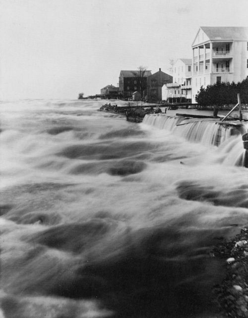 Amerikanischer Photograph um 1857: �berschwemmung in den Vereinigten Staaten