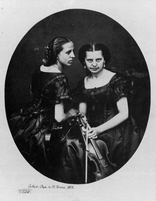 Krone, Hermann: Zwei Damen (Violistin Tresca)