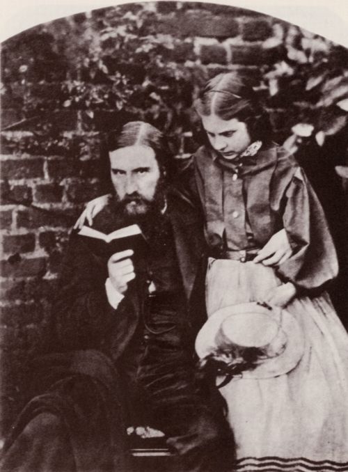 Carrol, Lewis: George MacDonald, Romanautor und Dichter, mit seiner �ltesten Tochter, Lily