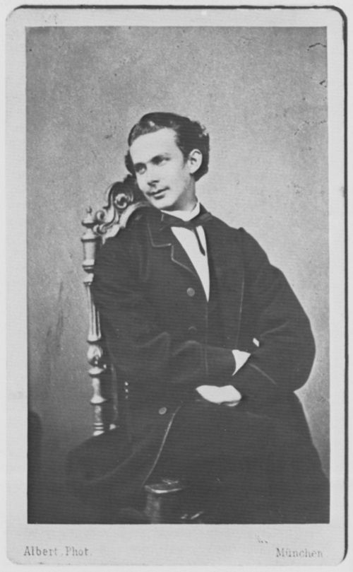 Albert, Joseph: Portr�tstudie von K�nig Ludwig II.