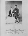 Albert, Joseph: Offizielles Verlobungsphoto K�nig Ludwigs II. mit Prinzessin Sophie von Bayern