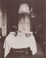 Atget, Eug�ne: Interieurs, Speisezimmer eines Innenausstatters, Rue du Montparnasse