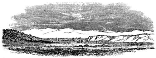 Nr. 15. Die Ebene des Simoeis vom Rande des s�dlichen Sumpfes gesehen. Zur linken die H�hen zwischen dem Simoeis und dem Hellespont; rechts die Hochebene zwischen dem Simoeis und dem Thymbrios; im Hintergrunde der ulu Dagh.