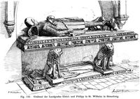 Fig. 122. Grabmal der Landgrafen Ulrich und Philipp in St. Wilhelm in Strassburg.
