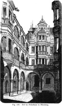 Fig. 130. Hof im Pellerhaus in N�rnberg.