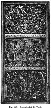 Fig. 113. Elfenbeinrelief des Tutilo. 