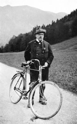 Ludwig Thoma in Wildbad Kreuth (Fotografie, 1913)