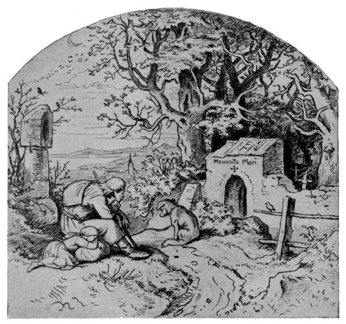 Ludwig Richter, Heimweh. Zeichnung zu dem Holzschnitt �F�r's Haus� (Herbst)