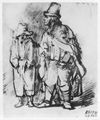 Rembrandt Harmensz. van Rijn: Blinder Drehorgelspieler mit Jungen