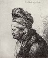 Rembrandt Harmensz. van Rijn: Kopf eines Orientalen