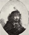 Rembrandt Harmensz. van Rijn: Selbstportr�t mit dem Federbusch