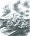 Macke, August: Stadt im H�gelland