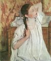 Cassatt, Mary: M�dchen beim Haareordnen