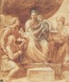 Raffael: Madonna mit dem Fisch, Studie