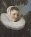 Hals, Frans: Verheiratetes junges Paar in einem Garten, Detail