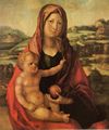 D�rer, Albrecht: Maria mit Kind vor einer Landschaft