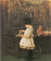 Liebermann, Max: Kind an der Truhe
