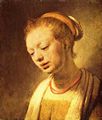 Rembrandt Harmensz. van Rijn: Portr�t eines jungen M�dchens