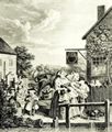 Hogarth, William: Folge »Die vier Tageszeiten«, Der Abend
